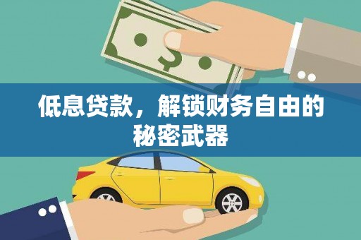 任县低息贷款，解锁财务自由的秘密武器