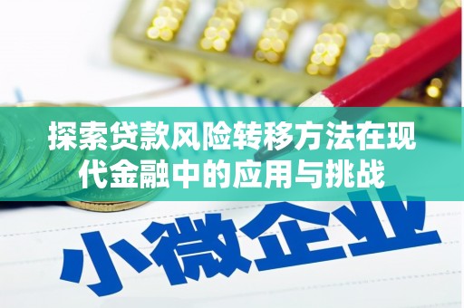 任县探索贷款风险转移方法在现代金融中的应用与挑战