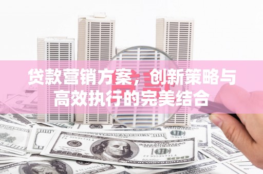 任县贷款营销方案，创新策略与高效执行的完美结合