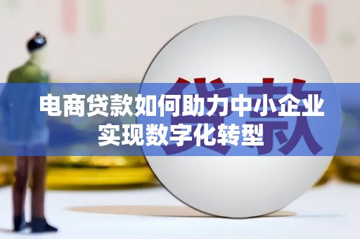 任县电商贷款如何助力中小企业实现数字化转型