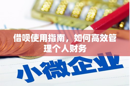 任县借呗使用指南，如何高效管理个人财务