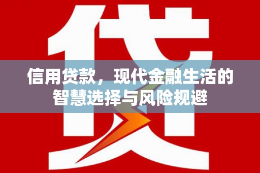 任县信用贷款，现代金融生活的智慧选择与风险规避