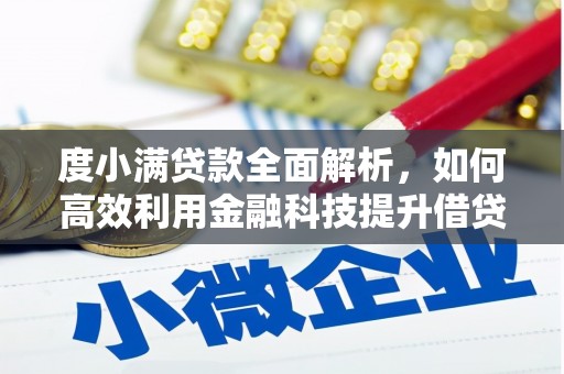 任县度小满贷款全面解析，如何高效利用金融科技提升借贷体验