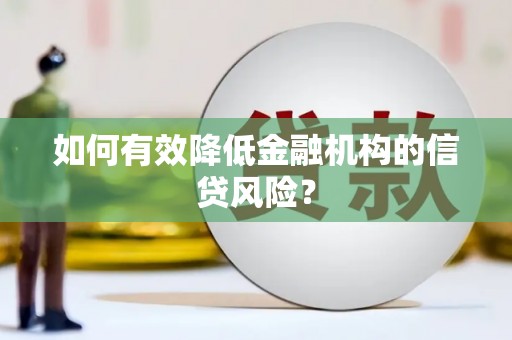 任县如何有效降低金融机构的信贷风险？