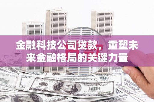任县金融科技公司贷款，重塑未来金融格局的关键力量