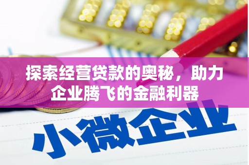 任县探索经营贷款的奥秘，助力企业腾飞的金融利器