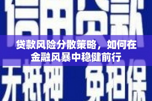 任县贷款风险分散策略，如何在金融风暴中稳健前行