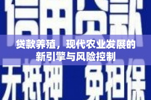 任县贷款养殖，现代农业发展的新引擎与风险控制