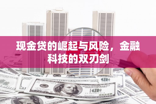 任县现金贷的崛起与风险，金融科技的双刃剑