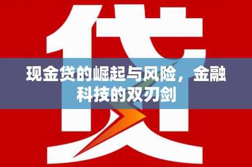 任县现金贷的崛起与风险，金融科技的双刃剑