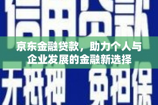任县京东金融贷款，助力个人与企业发展的金融新选择