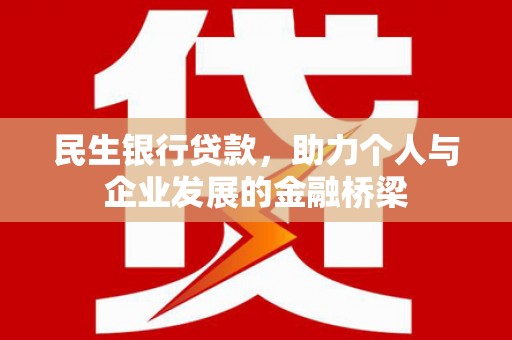 任县民生银行贷款，助力个人与企业发展的金融桥梁