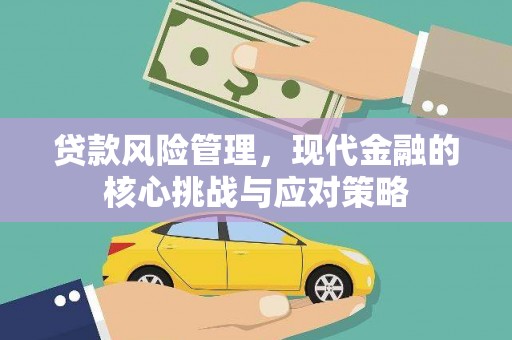任县贷款风险管理，现代金融的核心挑战与应对策略