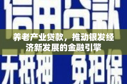 任县养老产业贷款，推动银发经济新发展的金融引擎