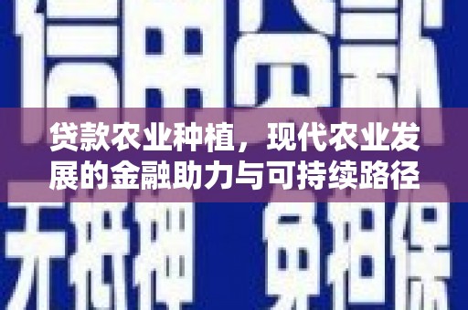 任县贷款农业种植，现代农业发展的金融助力与可持续路径