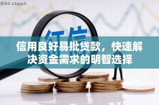 任县信用良好易批贷款，快速解决资金需求的明智选择