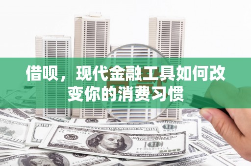 任县借呗，现代金融工具如何改变你的消费习惯
