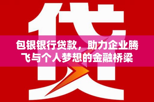 任县包银银行贷款，助力企业腾飞与个人梦想的金融桥梁