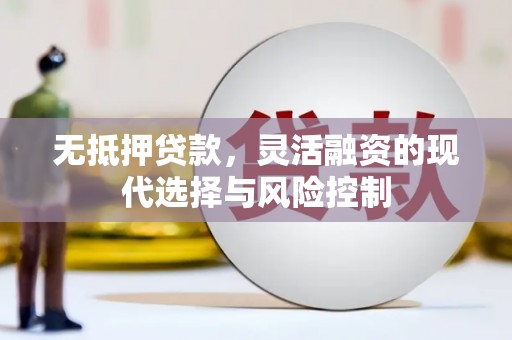 任县无抵押贷款，灵活融资的现代选择与风险控制