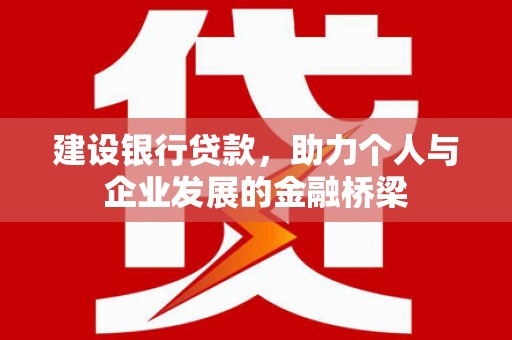 任县建设银行贷款，助力个人与企业发展的金融桥梁