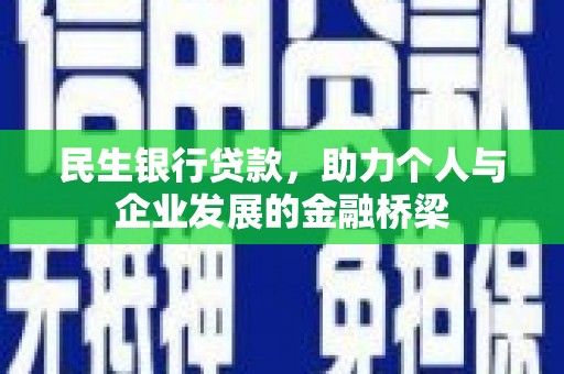 任县民生银行贷款，助力个人与企业发展的金融桥梁
