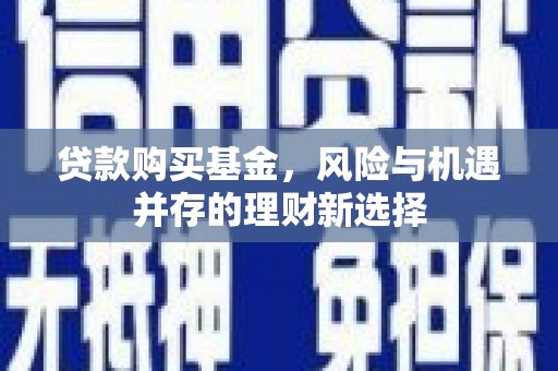 任县贷款购买基金，风险与机遇并存的理财新选择