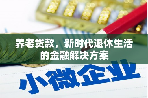 任县养老贷款，新时代退休生活的金融解决方案