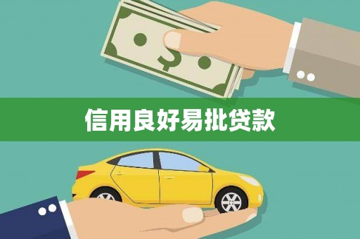 任县信用良好易批贷款