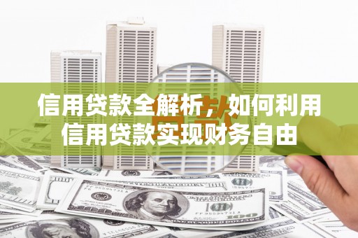 任县信用贷款全解析，如何利用信用贷款实现财务自由