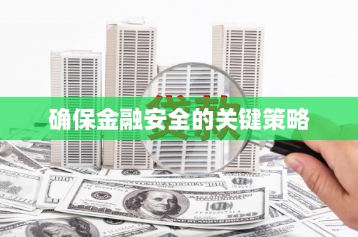 任县确保金融安全的关键策略